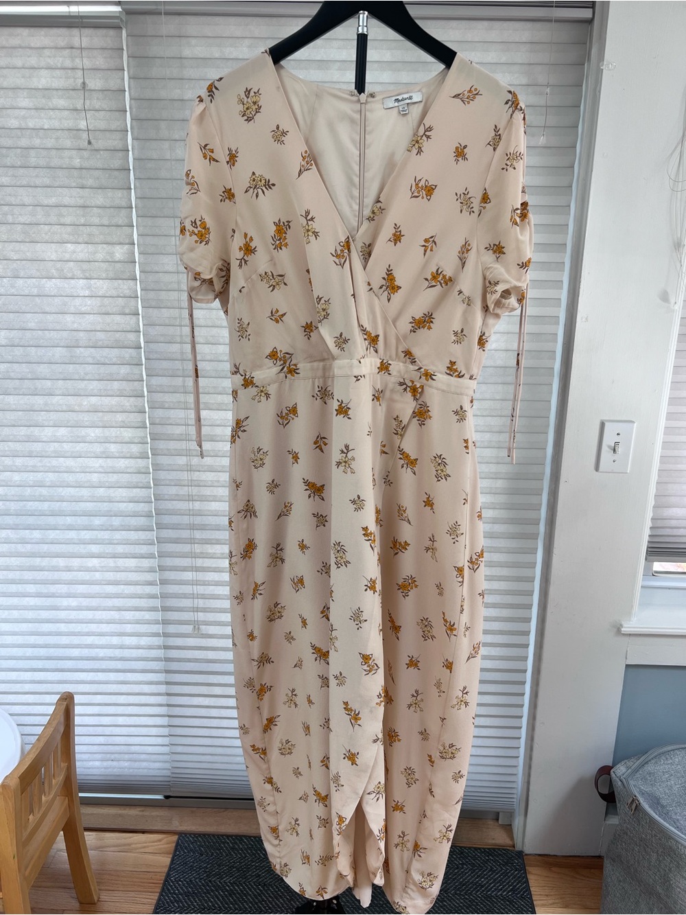 Madewell Pink Floral Wrap Dress Size 14